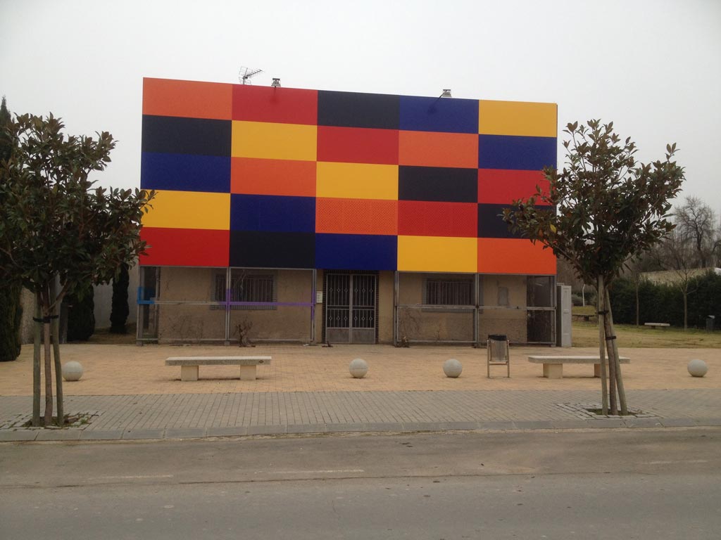 Revestimientos de edificios con panel de composite de aluminio 1 fachada de panel composite de aluminio